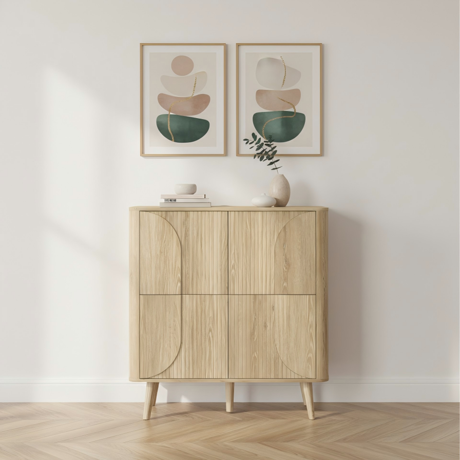 Lunara 4-Door Cabinet